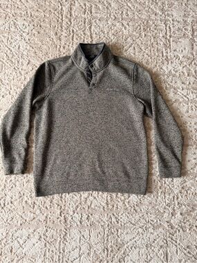 Eddie Bauer Gray Brown Pullover Sweater